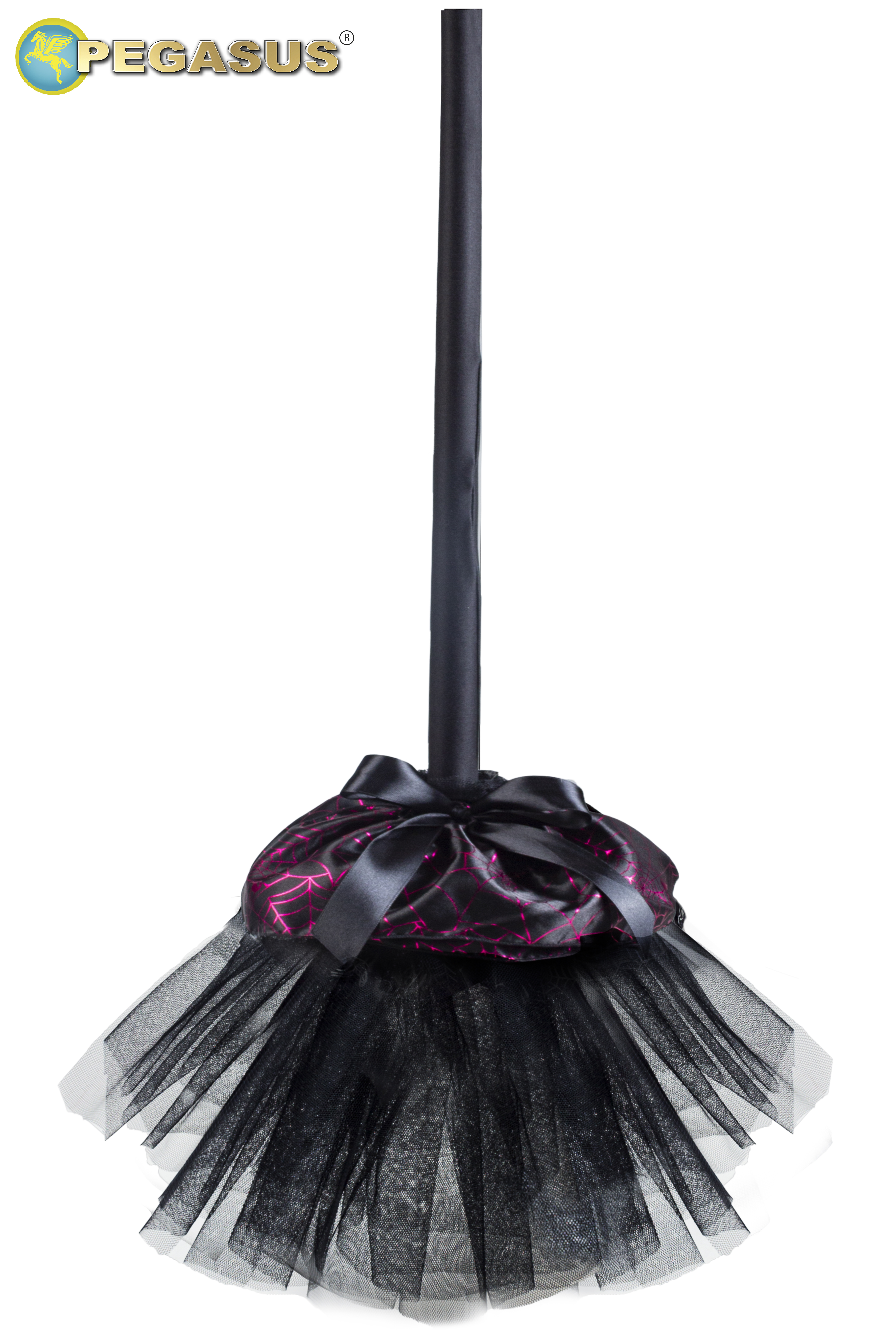 SCOPA STREGA FUCSIA DI HALLOWEEN